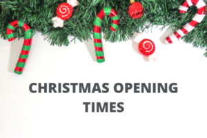 Christmas Opening times